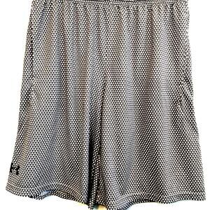 Under Armour Basketball Shorts Mens M polka dot Geometric Loose Long Dazzle Gym
